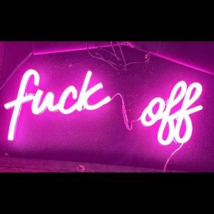 Fuck off Neon Light by Brite Lite Tribe